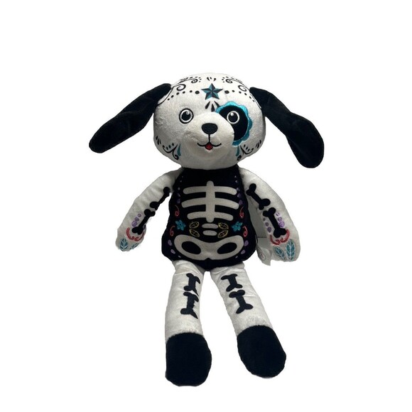 Spark Puppy Dog Plush Day Of The Dead Halloween Sugar Skull 15” NWT Toy - Picture 1 of 7